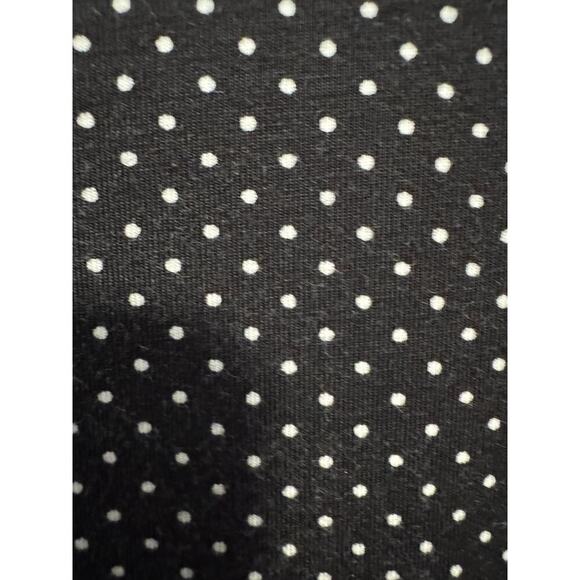 Vintage Claiborne XL Polka Dot Polo shirt 3 button front and hem slits. - Picture 3 of 10